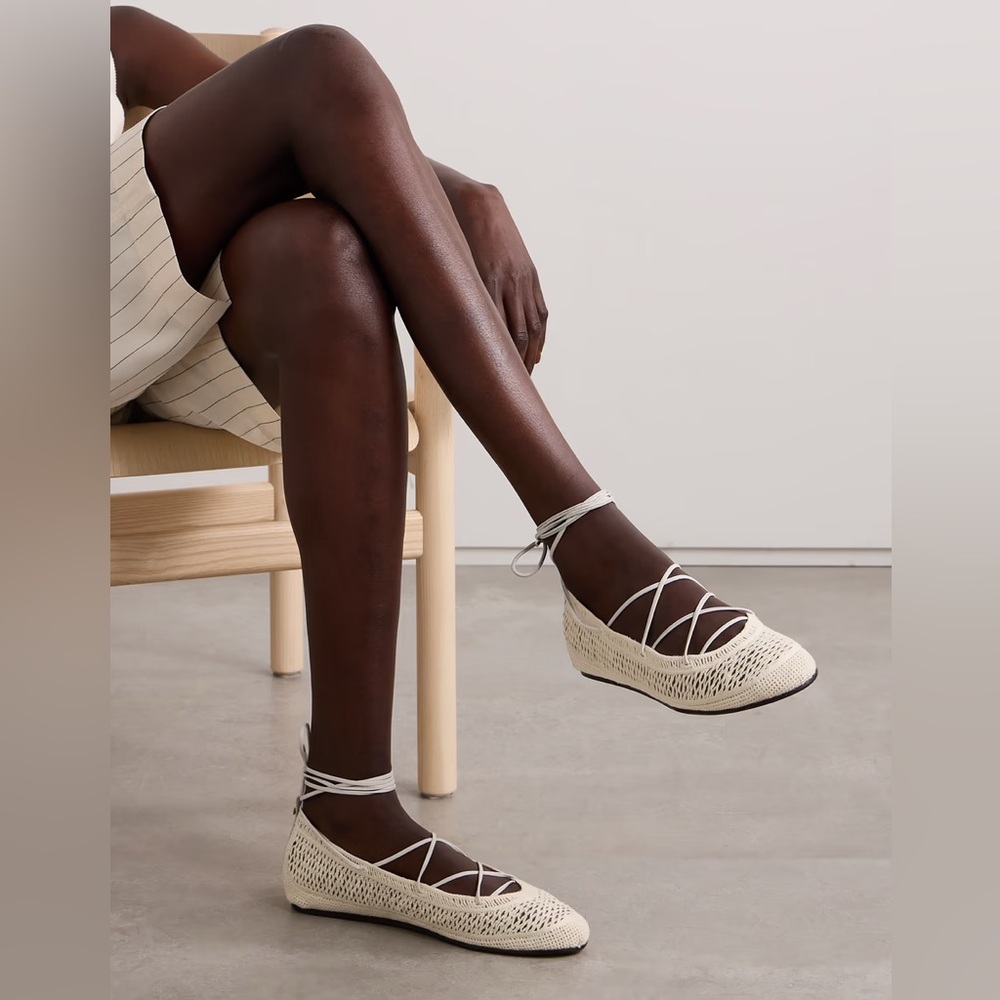 Isabel Marant Belna Lace-up Ballet Flats